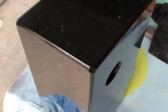 Reparatie zwarte marmer